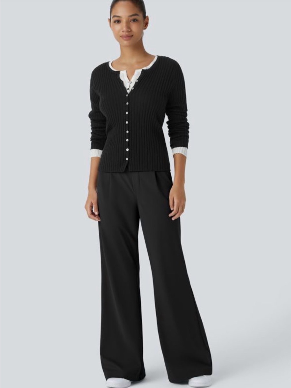 Halara Flex DayStretch High Waisted Pocket Work Flare Pants - Picture 5 of 9